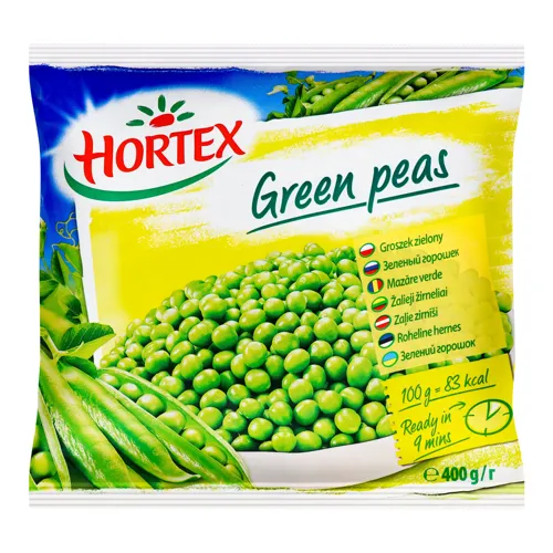 Горошок зелений глибокої заморозки Hortex м/у 400г