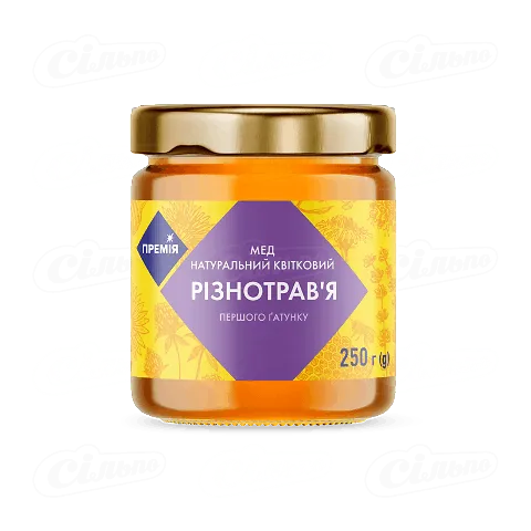 Мед натуральний «Премія»® квітковий різнотрав'я, 250г