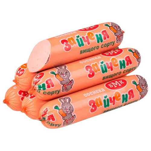 Сосиски БМК Зайченя вищий гатунок