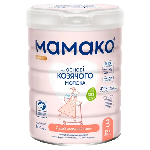 Суміш молочна суха Мамако Преміум 3 12+ 800г