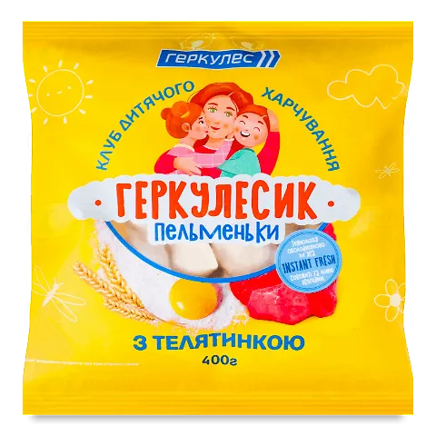 Пельмені «Геркулес» «Геркулесик» з телятиною, 400г