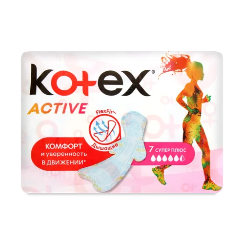 Гігієнічні Прокладки KTX Active Super 7x16 Пума, в/ґ, 1 шт.