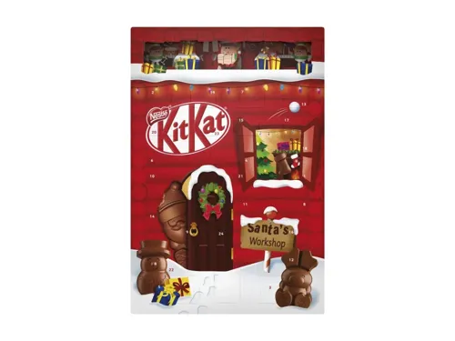 Шоколад молочний з начинкою Різдвяний календар Kit Kat к/у 208г