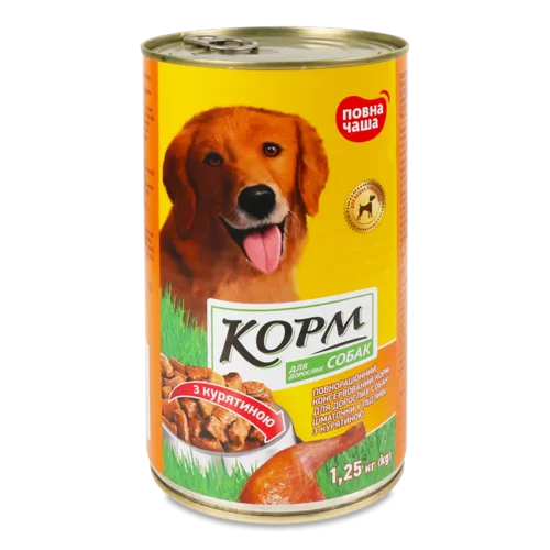 Корм для собак «Повна Чаша»® з курятиною