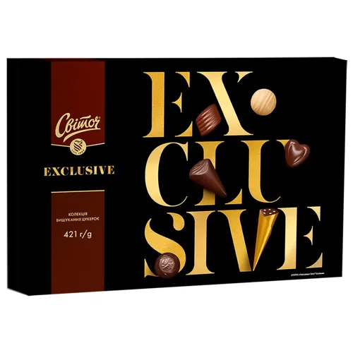 Цукерки СВІТОЧ® Exclusive 421г