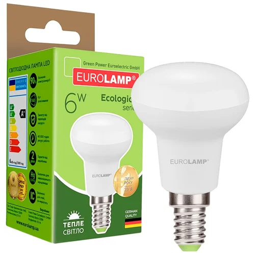 Світлодіодна лампа Eurolamp LED R50 6W E14 3000K