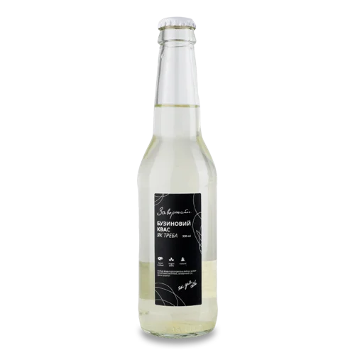 Квас Із Бузини Вищого Ґатунку, С/Пл, 330 Мл