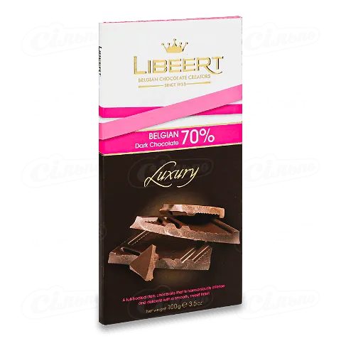 Шоколад чорний Libeert 70%, 100г