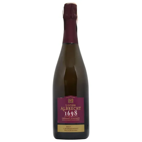 Вино ігристе Lucien Albrecht Cremant 1698 біле сухе 12% 0,75л