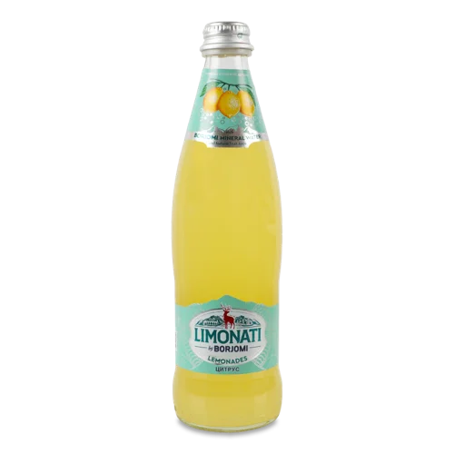 Напій Безалкогольний Сильногазований Соковий Цитрус Limonati Borjomi, пастеризований, с/пл 500мл