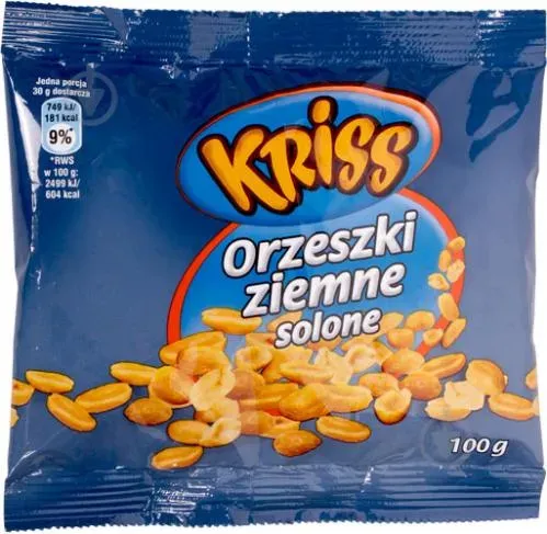 Арахіс солоний смажений 100г ТМ KRISS