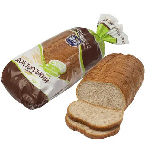 Батон Кулиничі Докторский нарізаний 400г