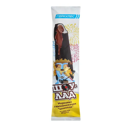 Морозиво 10% на паличці Шоу-лад Геркулес м/у 65г