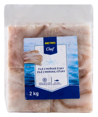 Філе Хека Тихоокеанського, В/ґ, 20 Пакетів По 100 Г