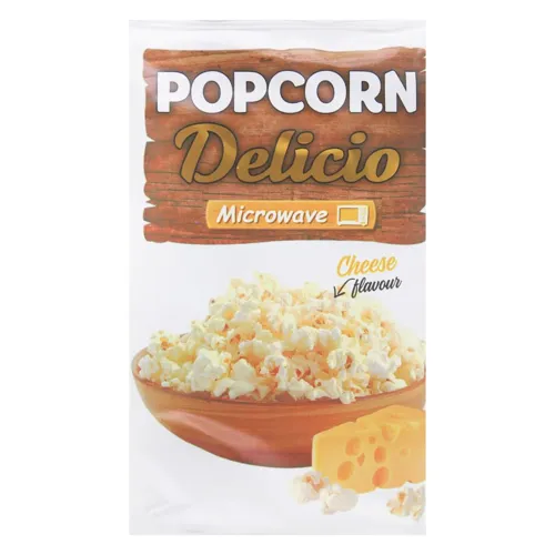Попкорн Delicio зі смаком сиру для мікрохвильової печі 90г