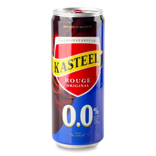 Пиво Kasteel Rouge Темне Безалкогольне В/ґ, З/б 0.5л