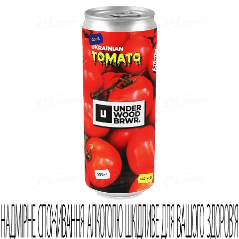 Пиво Underwood Brewery UkranianTomatoGose св нф зб, 0,33л