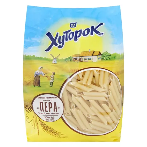 Макаронні вироби Хуторок пера 800г
