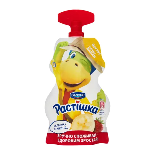 Йогурт 2.3% Полуниця-банан Растішка д/п 70г