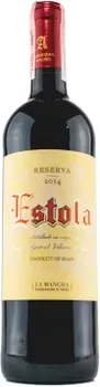 Вино Estola Резерва 2014 Estola D.O. La Mancha червоне сухе 13.5% 0.75л
