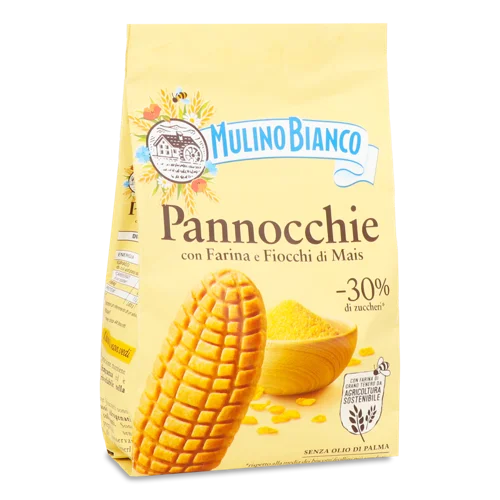 Печиво Mulino Bianco Пannocchie Вищого Ґатунку З Кукурудзою, 200г
