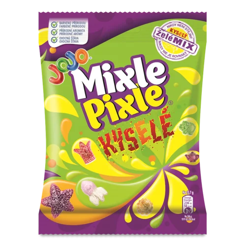 Цукерки Желейні З Фруктовими Смаками Mixle Pixle Sour JOJO, м/у 80г