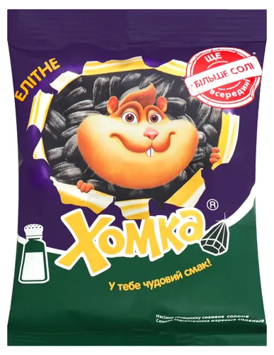 Насіння соняшнику смажене солоне Елітне Хомка м/у 150г