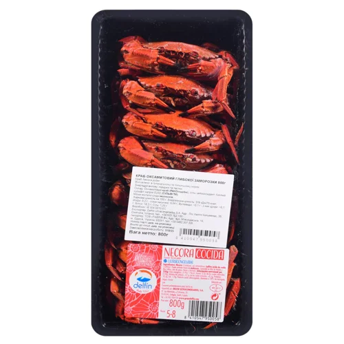 Краб оксамитовий Delfin варений 800г