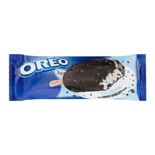 Морозиво ванільне з бісквітною крихтою покрите шоколадом зі шматочками печива Oreo м/у 65г