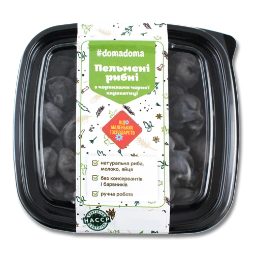 Пельмені Рибні З Чорнилом Чорної Каракатиці, п/у, 500 Г