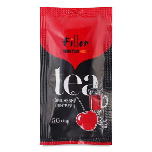 Концентрат Напою Безалкогольного Пастеризований Вишневий Глінтвейн Tea Filler, м/у 50г
