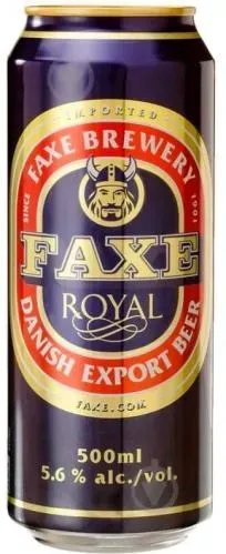 Пиво Faxe Royal 0.5л ж/б