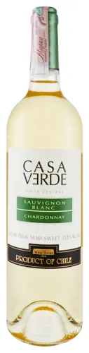 Вино 0,75л 12% біле напівсолодке Sauvignon Blanc/ Chardonnay Casa Verde пл