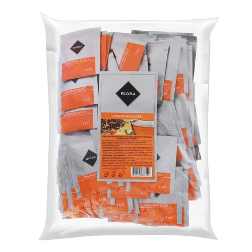 Суміш чаю плодово-ягідного та квіткового з прянощами Імбирний букет Rioba к/у 100х2г