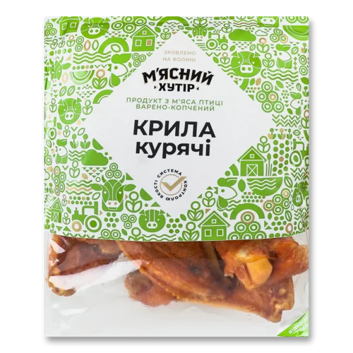 Крильця Курячі Варено-Копчені М'ясний Хутір, кг