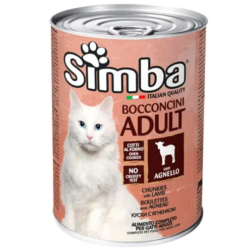 Корм вологий Simba з ягням для котів 415г