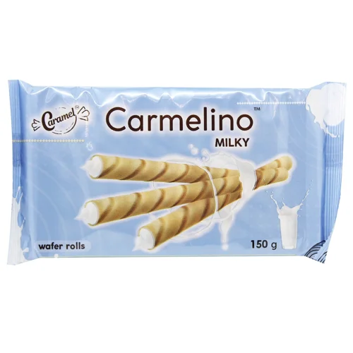 Вафельні трубочки Caramel Carmelino Milky 150г