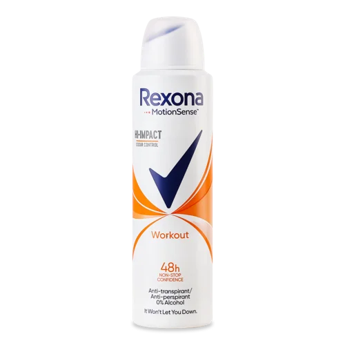 Антиперспірант Аерозоль Workout Hi-Impact Rexona, 150мл