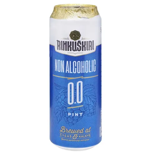 Пиво Rinkuskiu світле безалкогольне 0,5% 0,568л