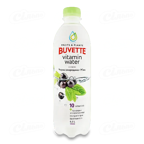 Напій Buvette Vitamin Water чорна смородина-м’ята негазований, 0,5л