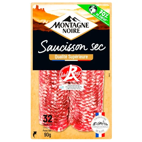Ковбаса Montagne Noire Saucisson нарізка 90г