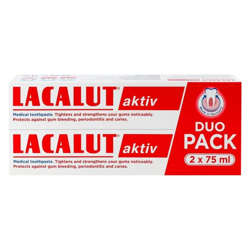 Зубна паста Lacalut Актив 75мл х 2шт