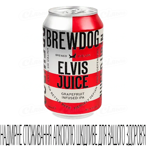 Пиво BrewDog Elvis Juice янтарне, 0,33л