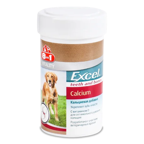 Добавка Кормова Для Собак Excel Calcium 8in1, В/ґ, 155 шт