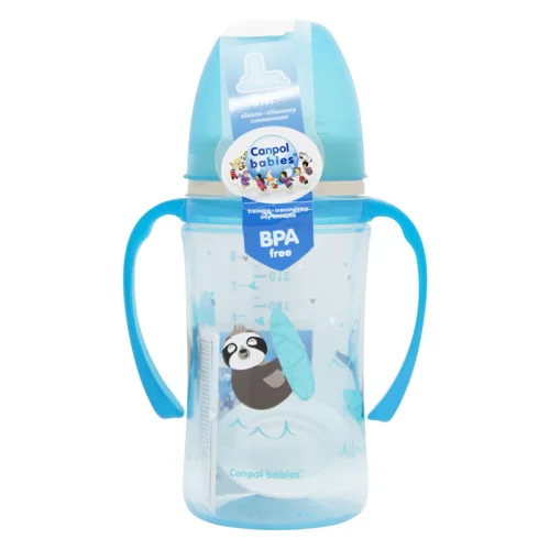 Кружка тренувальна Canpol Babies EasyStart Sweet Fun синя 240мл