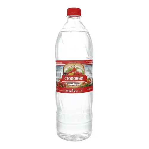 Розчин оцтової кислоти 9% Столовий Луцьк Фудз