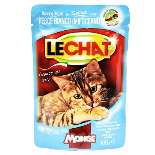 Корм Monge Lechat океанічна риба для котів 100г