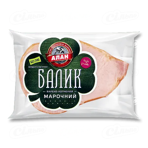 Балик Алан Марочний копчений/варений вищого ґатунку малий вакуум, кг