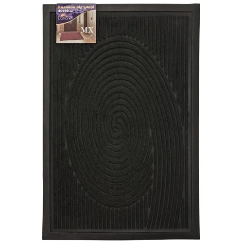 Килимок під двері Dariana Mx чорний 40*60см