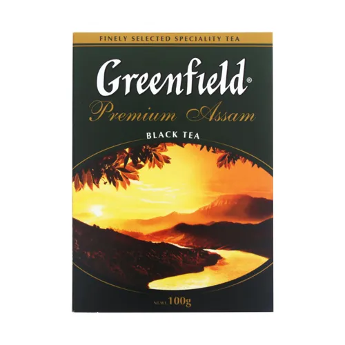 Чай чорний листовий Premium Assam Greenfield 100г